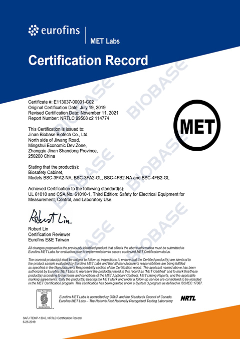 6.2Met-Biosafety Cabinet