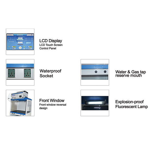 Biobase FH1500(C) Stainless Laboratory Ductless Fume Hood with UV Lamp